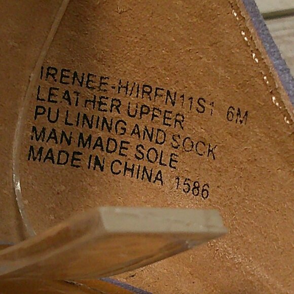 Steve Madden Blue Suede Women's Irenee Ankle Strap Block-Heel Sandals Size  6 M - Picture 8 of 10